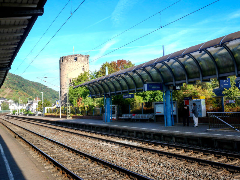 Bahnhof Boppard f&uuml;r die Anreise mit der Bahn